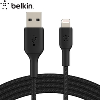 Belkin BOOST CHARGE Braided IOS to USB-A Cable For  iPhone & iPad 1M Black