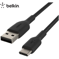 Belkin USB-C Cable Braided USB to USB-C Cable for Samsung Google 3M Black
