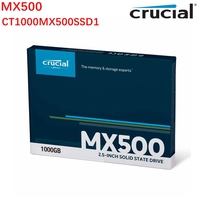 Crucial SSD 1000GB MX500 Internal Solid State Drive Laptop 2.5" SATA III 560MB/s