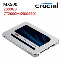 Crucial SSD 2000GB MX500 2TB Internal Solid State Drive Laptop 2.5" SATA III 560MB/s