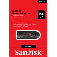 SanDisk USB Cruzer Glide 3.0 64GB Flash Drive Memory Stick CZ600-064G