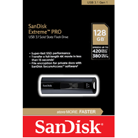 SanDisk USB Extreme PRO 256GB 3.2 Solid State Flash Drive Memory Stick SSD Performance CZ880-256G