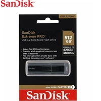 SanDisk USB Extreme PRO 512GB 3.2 Flash Drive Memory Stick CZ880-512G 
