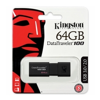 Kingston USB DataTraveler 64GB USB Flash Drive Memory Stick PC MAC USB 3.0 100MB/s