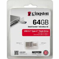 Type-C USB Drive 64GB Kingston DataTraveler MicroDuo 3C USB Flash Drive Memory Stick Tablet PC MAC Android USB 3.1 100Mb/s