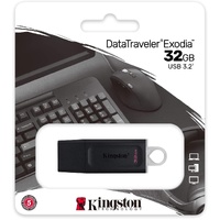 Kingston USB 3.2 DataTraveler Exodia 32GB 3.2 Flash Drive DTX/32GB White