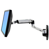 Ergotron Mounting Arm for LCD Monitor, Monitor, TV - Polished Aluminum - 86.4 cm (34") Screen Support - 11.30 kg Load Capacity - 100 x 100, 75 x 75 -