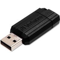 Verbatim PinStripe 32 GB USB Flash Drive - Black - 2 Year Warranty - 1 Each