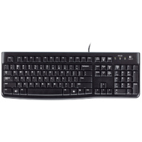 Logitech K120 Keyboard - Cable Connectivity - USB Interface - Black - USB Interface