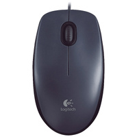 Logitech M90 Mouse - USB - Optical - Black - Cable - 1000 dpi - Scroll Wheel - Symmetrical