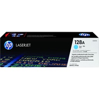 HP 128A Original Standard Yield Laser Toner Cartridge - Cyan - 1 Each - 1300 Pages