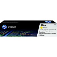 HP 126A Original Standard Yield Laser Toner Cartridge - Yellow - 1 Each - 1000 Pages