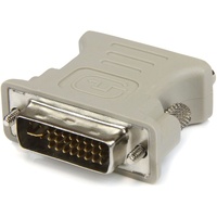 StarTech.com Display adapter - DVI-I (M) - HD-15 (F) - 1 x 15-pin HD-15 Female - 1 x 24-pin DVI-I Video Male - Beige