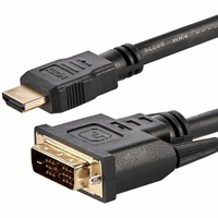 StarTech.com HDMI to DVI Cable - 6 ft / 2m - HDMI to DVI-D Cable - HDMI Monitor Cable - HDMI to DVI Adapter Cable - First End: 1