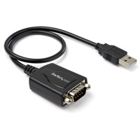 StarTech.com USB to Serial Adapter - 1 Port - COM Port Retention - Texas Instruments TIUSB3410 - USB to RS232 Adapter Cable - 1