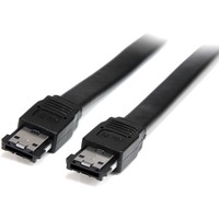StarTech.com Shielded External eSATA Cable - First End: 1 x 7-pin eSATA - Male - Second End: 1 x 7-pin eSATA - Male - 6 Gbit/s - Shielding - Black