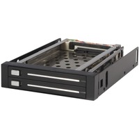 StarTech.com Drive Enclosure for 3.5" SATA/600 - Serial ATA/600 Host Interface Internal - Black - 2 x HDD Supported - 2 x SSD Supported - 2 x Total -