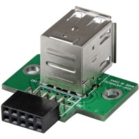 StarTech.com 2 Port USB Motherboard Header Adapter - USB A to USB 10 Pin Header F/F - 1 x IDC Female - 2 x 4-pin Type A USB 2.0