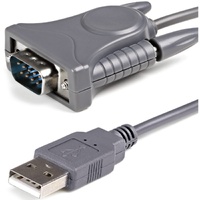 StarTech.com 3ft (91cm) 1-Port USB to Serial Cable, DB9/DB25 RS232 to USB Converter, Prolific, USB to Serial Adapter - USB to se