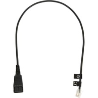 Jabra 8800-00-01 50 cm Data Transfer Cable - First End: 1 x Quick Disconnect - Second End: 1 x 4-pin RJ-9 - Black
