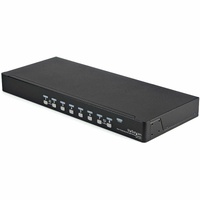 StarTech.com KVM Switchbox - TAA Compliant - 8 Computer(s) - 1 Local User(s) - 1920 x 1440 - 2 x USB - 9 x VGA - 1U - Rack-mountable