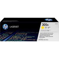 HP 305A (CE412A) Original Standard Yield Laser Toner Cartridge - Single Pack - Yellow - 1 Each - 2600 Pages