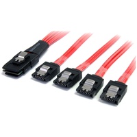 StarTech.com 50cm Serial Attached SCSI SAS Cable - SFF-8087 to 4x Latching SATA - First End: 1 x 36-pin SFF-8087 Mini-SAS - Male