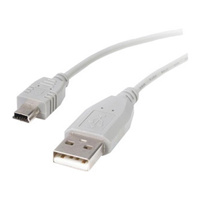 StarTech.com 1m Mini USB 2.0 Cable - 2 Meter A to Mini B - M/M - USB 2.0 A to Mini Cord - Connect your (USB Mini) portable devic