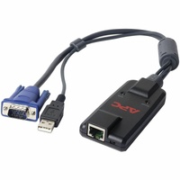 APC by Schneider Electric 51 cm KVM Cable for Video Device, Keyboard, Mouse, Monitor - First End: 1 x RJ-45 Network - Female - Second End: 1 x 15-pin