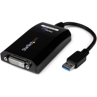 StarTech.com USB 3.0 to DVI External Video Card Multi Monitor Adapter - 2048x1152 - 1 x 9-pin USB 3.0 Type A - Male - 1 x 29-pin