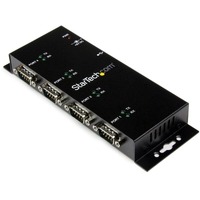StarTech.com Serial Hub - Wall Mountable - 1 Pack - TAA Compliant - USB - PC, Mac, Linux - 4 x Number of Serial Ports External - 1 x Number of USB
