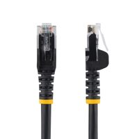 StarTech.com 15m CAT6 Ethernet Cable - Black Snagless Gigabit - 100W PoE UTP 650MHz Category 6 Patch Cord UL Certified Wiring/TI