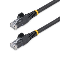 StarTech.com 50cm CAT6 Ethernet Cable - Black Snagless Gigabit - 100W PoE UTP 650MHz Category 6 Patch Cord UL Certified Wiring/T