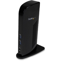 StarTech.com Dual Monitor USB 3.0 Laptop Docking Station with HDMI & DVI/VGA, 6x USB-A Hub, GbE, Audio, Universal Type-A Dock fo