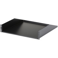 StarTech.com 2U Server Rack Cabinet Shelf - Fixed 18" Deep Cantilever Rackmount Tray for 19" Data/AV/Network Enclosure - Weight Cap. 125lbs/56kg - 2U