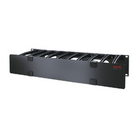 APC by Schneider Electric AR8606 Cable Organizer - Black - 1 Each Pack - TAA Compliant - Cable Manager - 2U Rack Height