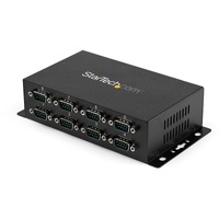 StarTech.com Serial Hub - Wall Mountable - 1 - TAA Compliant - USB - PC, Mac, Linux - 8 x Number of Serial Ports External - 1 x Number of USB Ports