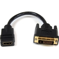 StarTech.com 8in HDMIÂ&reg; to DVI-D Video Cable Adapter - HDMI Female to DVI Male - Cable for Video Device, Notebook - First E
