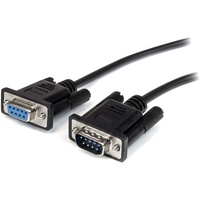 StarTech.com 3m Black Straight Through DB9 RS232 Serial Cable - M/F - First End: 1 x 9-pin DB-9 RS-232 Serial - Male - Second En