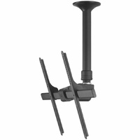 Atdec Ceiling Mount for Flat Panel Display - Black - Height Adjustable - 1 Display(s) Supported - 54.6 cm to 90.2 cm (35.5") Screen Support - 64.86 -