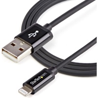StarTech.com 1m (3ft) Black AppleÂ&reg; 8-pin Lightning Connector to USB Cable for iPhone / iPod / iPad - Cable for iPod, iPad,