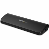 StarTech.com Dual Monitor USB 3.0 Laptop Docking Station, HDMI & DVI/VGA, 3x USB-A Hub, GbE, Audio, Universal USB-A Dock, Win/Ma