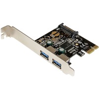 StarTech.com USB Adapter - PCI Express x1 - Plug-in Card - 2 Total USB Port(s) - 2 USB 3.0 Port(s)1 SATA Port(s) - PC