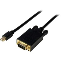 StarTech.com 6ft Mini DisplayPort to VGA Cable, Active Mini DP to VGA Adapter Cable, 1080p, mDP 1.2 to VGA Monitor/Display Conve