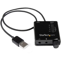 StarTech.com External Sound Box - 24 bit DAC Data Width - 5.1 Sound Channels - External - VT1630A - USB 2.0 - 91 dB - 96 kHz Maximum Playback Rate