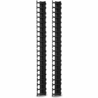 APC by Schneider Electric AR7721 Cable Organizer - Black - 2 Pack - TAA Compliant - Cable Manager - 42U Height