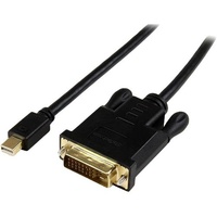 StarTech.com 6ft Mini DisplayPort to DVI Cable, Active Mini DP to DVI-D Adapter/Converter Cable, 1080p Video, mDP to DVI Monitor
