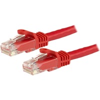 StarTech.com 3m CAT6 Ethernet Cable - Red Snagless Gigabit - 100W PoE UTP 650MHz Category 6 Patch Cord UL Certified Wiring/TIA -
