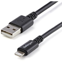 StarTech.com 3m (10ft) Long Black AppleÂ&reg; 8-pin Lightning Connector to USB Cable for iPhone / iPod / iPad - First End: USB - Second End: 8-pin -