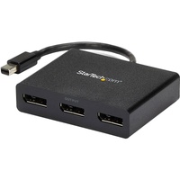 StarTech.com Mini DisplayPort to DisplayPort Multi Monitor Splitter - 3-Port MST Hub - mDP 1.2 to 3x DP MST Hub - 30 Hz to 60 Hz